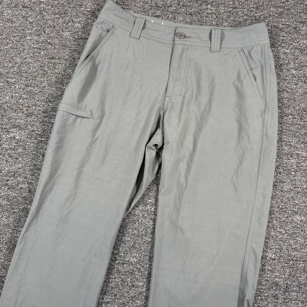 Columbia Hiking Pants Mens 30x30 Gray Omni-Shield Advanced Repellency Outdoor